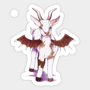 Bat-Winged Goat Sticker